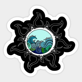 Intricate Ocean Sticker